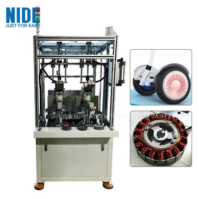 2 stacje Koło Hub Motor Stator Winding Machine Automatyczny samowyważający skuter