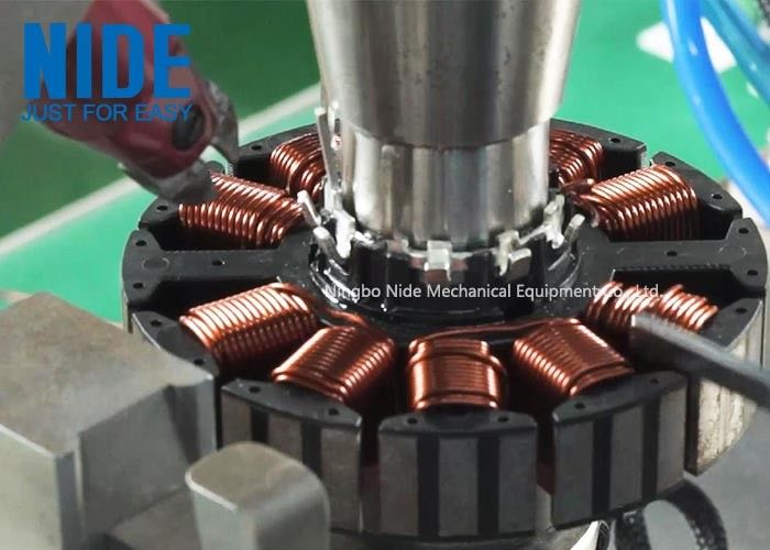 BLDC Stator Armatura Igła Spiral Winding Machine dla bezszczotkowego silnika Efektywność 120 obrotów / min